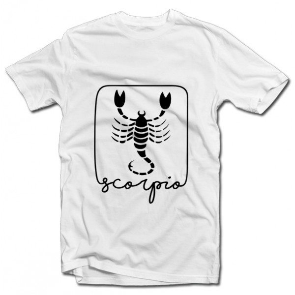T-paita horoskooppimerkillä "Scorpio"