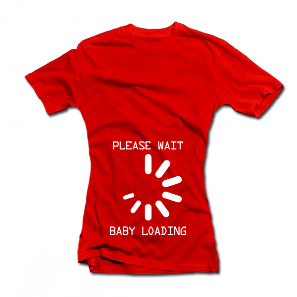 Naisten T-paita "Baby loading" Naisten T-paita "Baby loading"