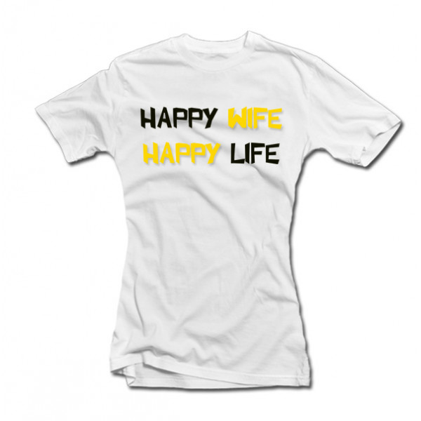 Naisten t-paidat "Happy wife"