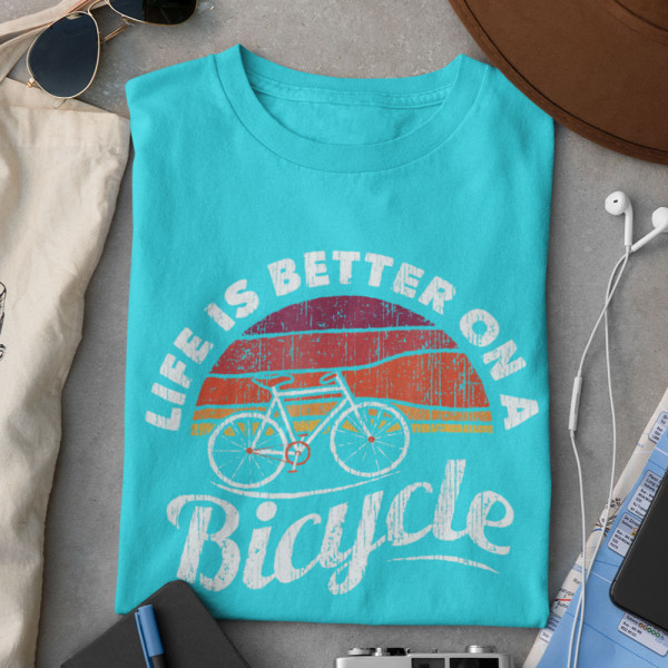 T-paidat "Life is better on a bicycle"