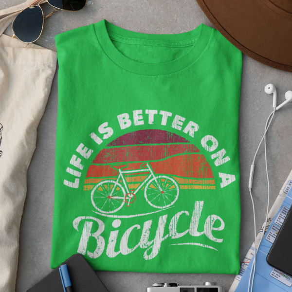 T-paidat "Life is better on a bicycle"