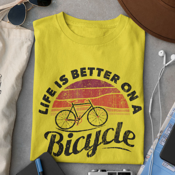 T-paidat "Life is better on a bicycle"