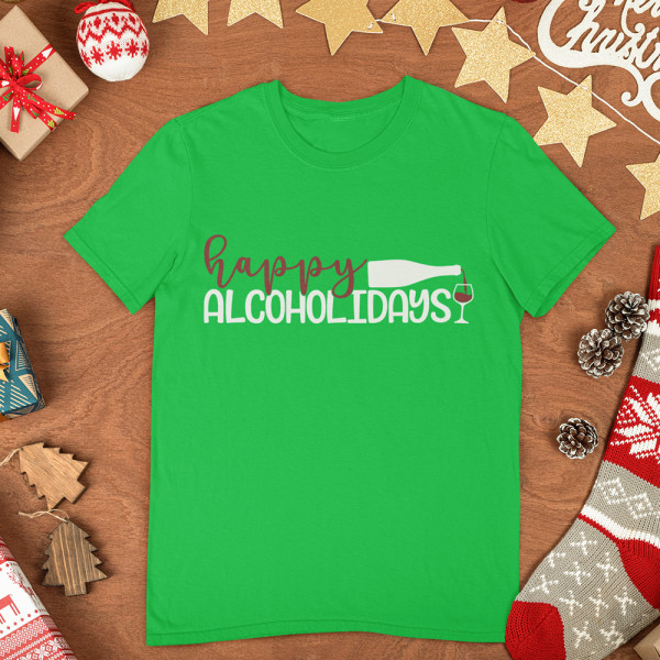 T-paidat "Happy alcoholidays"