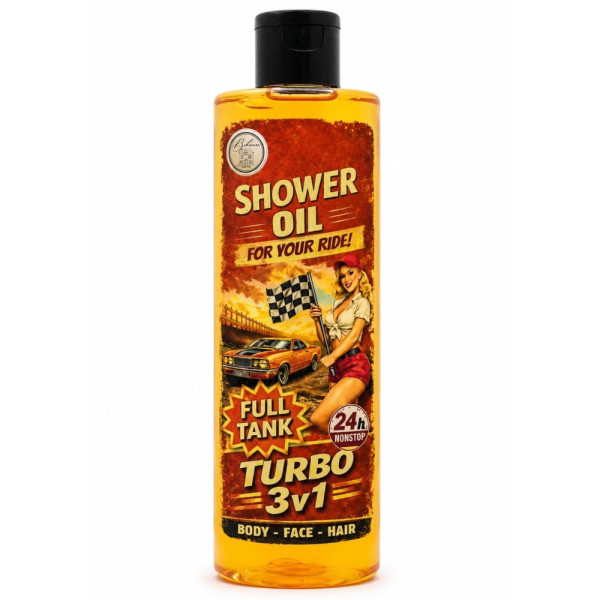 Lahjasetti miehille "Garage shower set" – suihkugeeli 500 ml ja suihkuöljy 250 ml