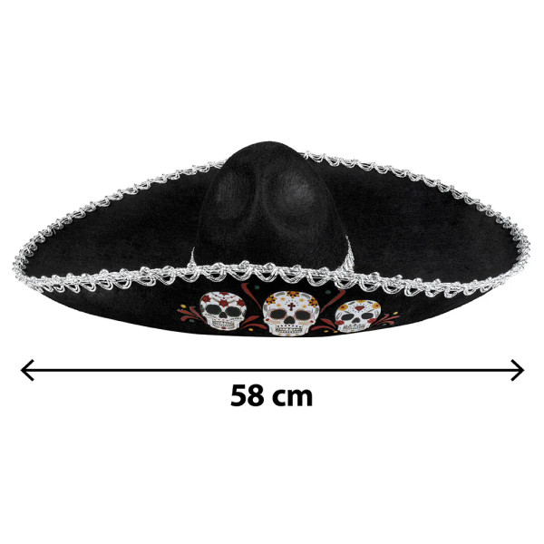 Meksikolainen "Sombrero Calavera" -hattu