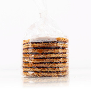 Hollantilaiset karamellitäytteiset vohvelit, 250 g. Hollantilaiset karamellitäytteiset vohvelit, 250 g.