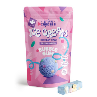 STAR CANDIES pakastekuivattu purukumin makuinen jäätelö, 50g