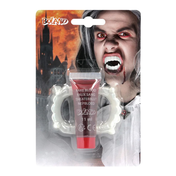 Minivampyyripakkaus (tekoveri, hampaat)