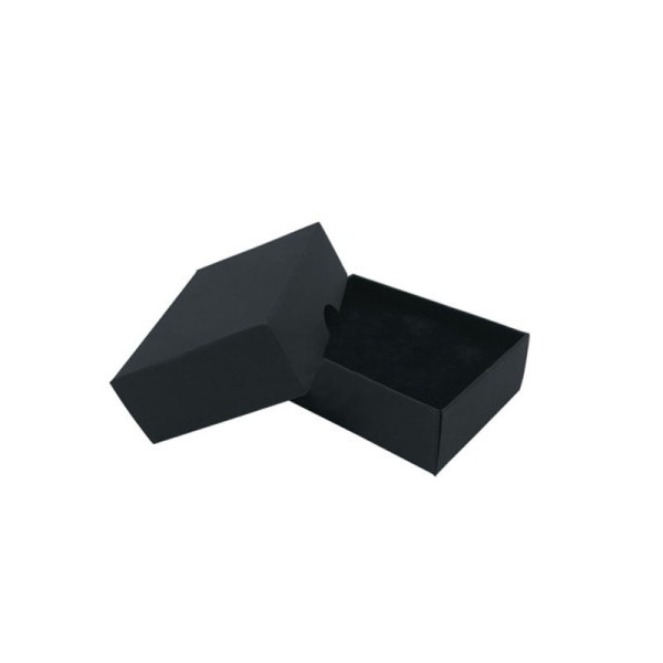 Kaksiosainen lahjarasia, musta 100x70x30mm Kaksiosainen lahjarasia, musta 100x70x30mm