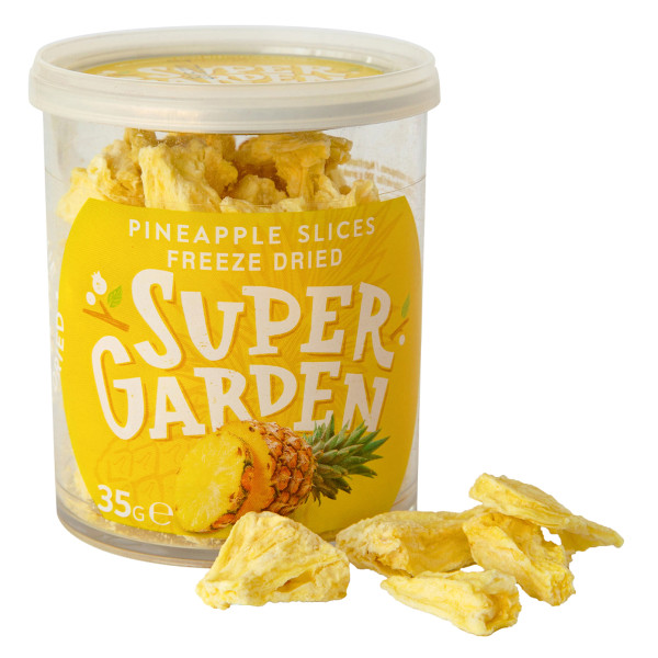 SUPER GARDEN pakastekuivatut ananakset, 35g SUPER GARDEN pakastekuivatut ananakset, 35g