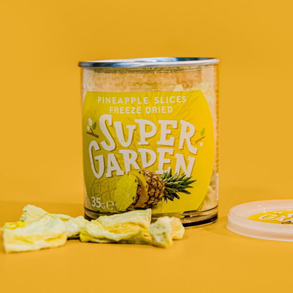 SUPER GARDEN pakastekuivatut ananakset, 35g SUPER GARDEN pakastekuivatut ananakset, 35g
