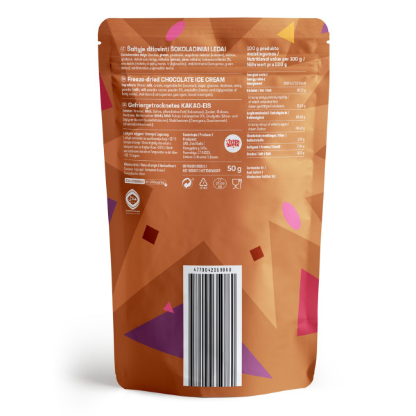 STAR CANDIES pakastekuivattu suklaajäätelö, 50g STAR CANDIES pakastekuivattu suklaajäätelö, 50g