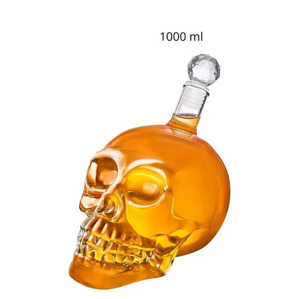 Lasinen karahvi "Pääkallo" (1000 ml) Lasinen karahvi "Pääkallo" (1000 ml)