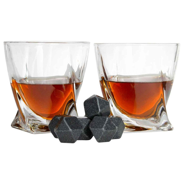 Viskisetti puulaatikossa "TORNADO"