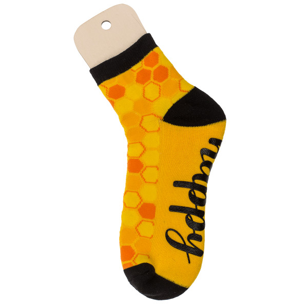 Sukat liukumattomalla pohjalla "Bee happy" Sukat liukumattomalla pohjalla "Bee happy"