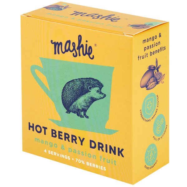 Berry Puree Tea "MASHIE" mangoilla ja passionhedelmällä (4 kpl x 40 ml)