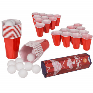 Juhlapeli "Hexagonal Beer Pong"