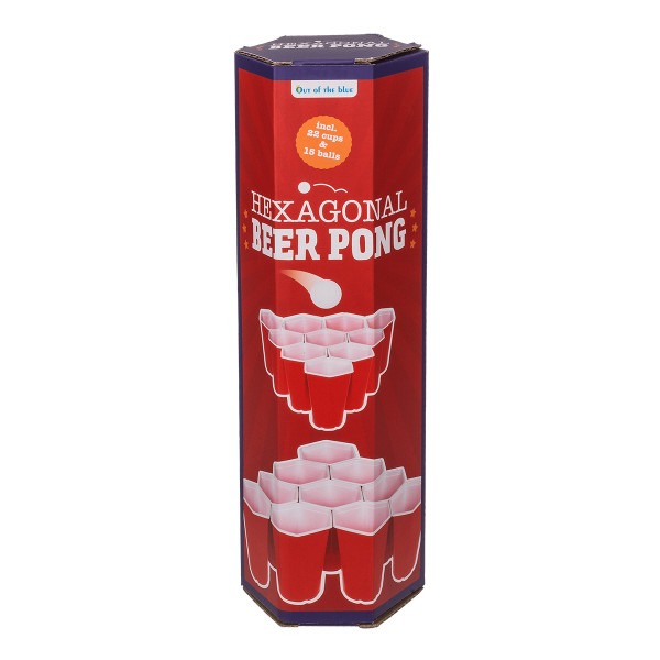 Juhlapeli "Hexagonal Beer Pong"