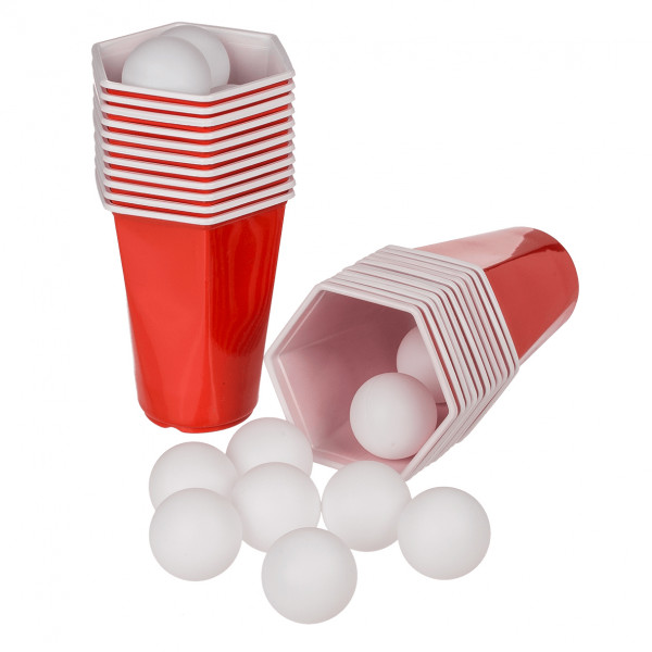 Juhlapeli "Hexagonal Beer Pong"