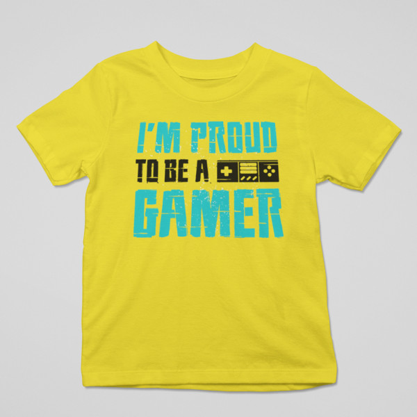 Lasten t-paidat "I'm proud to be a gamer"