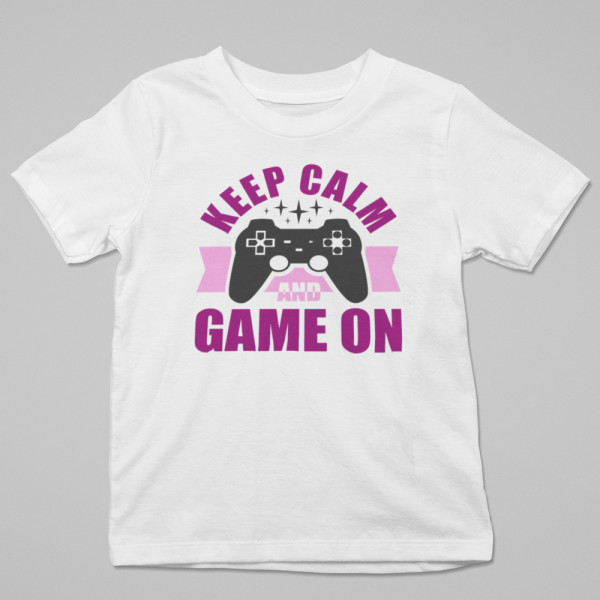 T-paidat "Keep calm and game on"