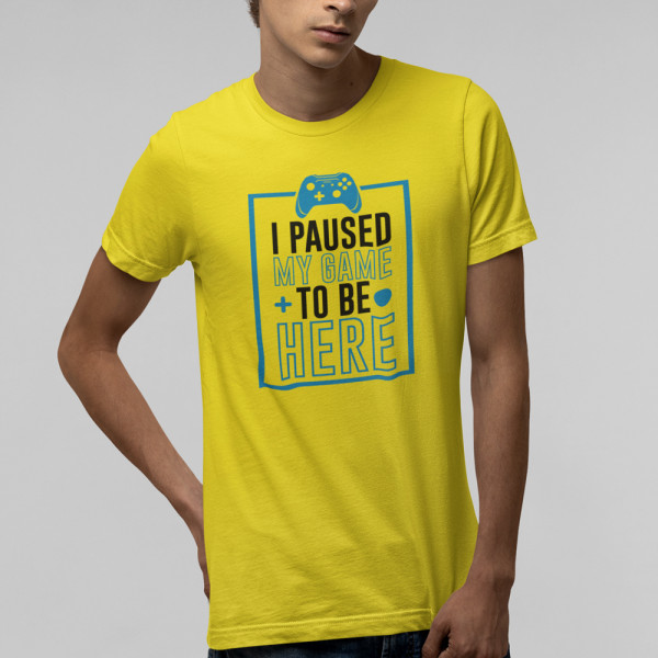 T-paidat "I paused my game"