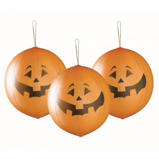 Premium-ilmapallot "Halloween Pumpkin" (3 kpl)