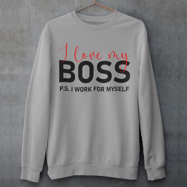 Paita "I love my Boss" (ilman huppua)