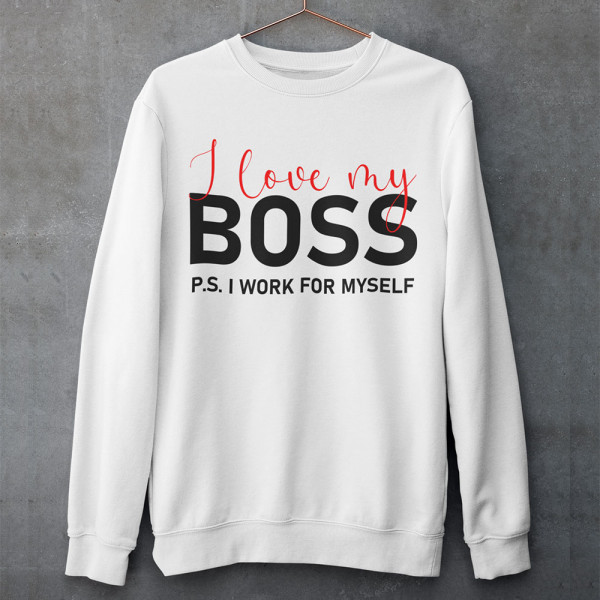 Paita "I love my Boss" (ilman huppua)