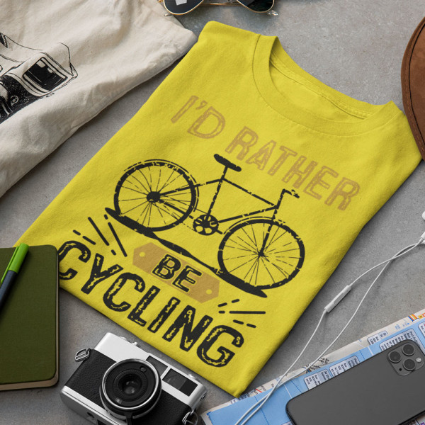 T-paidat "I'd rather be cycling"