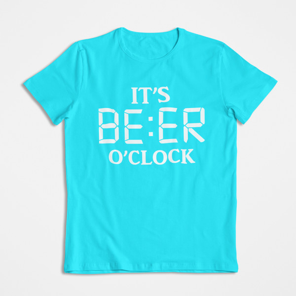 T-paidat "It's beer o'clock"