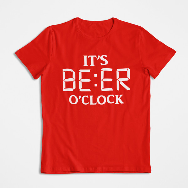 T-paidat "It's beer o'clock"