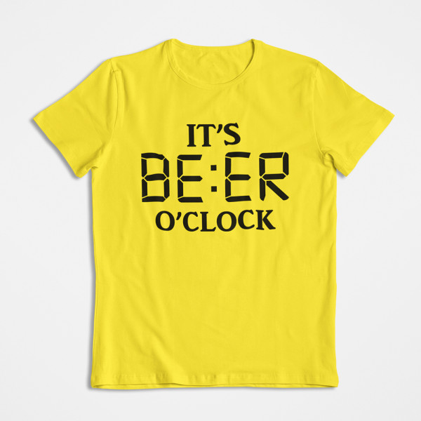 T-paidat "It's beer o'clock"