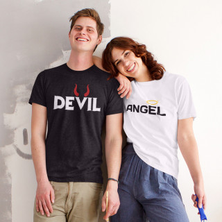 T-paitasetti "Angel and Devil"