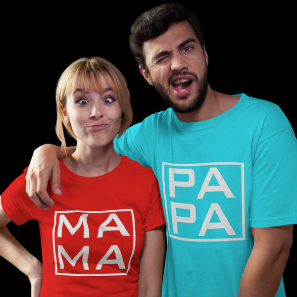 T-paitasetti "MAMA and PAPA" T-paitasetti "MAMA and PAPA"