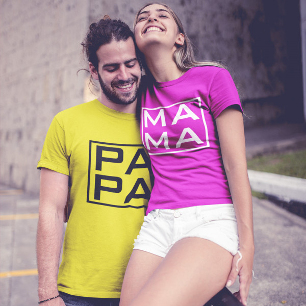 T-paitasetti "MAMA and PAPA" T-paitasetti "MAMA and PAPA"