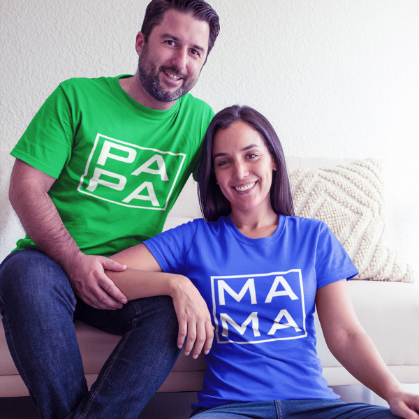 T-paitasetti "MAMA and PAPA" T-paitasetti "MAMA and PAPA"