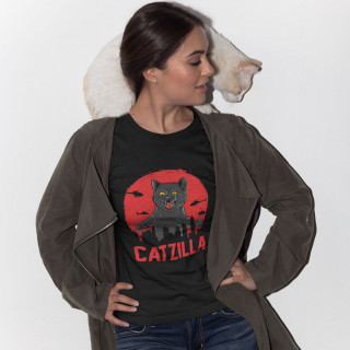 Naisten t-paidat "Catzilla"