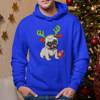 Paita "Christmas pug"