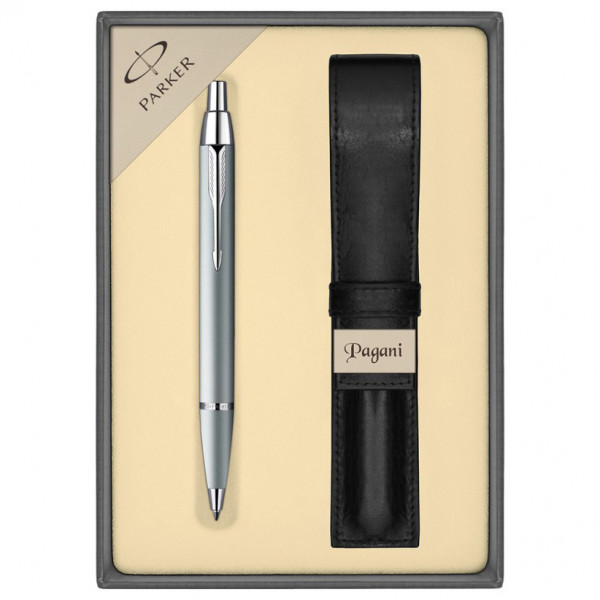 PARKER Pen "IM Silver" kotelolla ja lahjarasialla PARKER Pen "IM Silver" kotelolla ja lahjarasialla