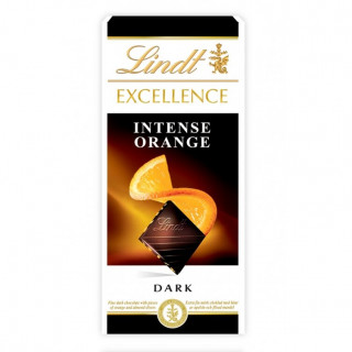 LINDT EXCELLENCE tumma suklaa appelsiinilla, 100g