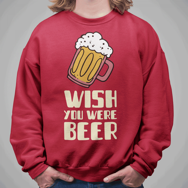 Paita "Wish you were beer" (ilman huppua) Paita "Wish you were beer" (ilman huppua)