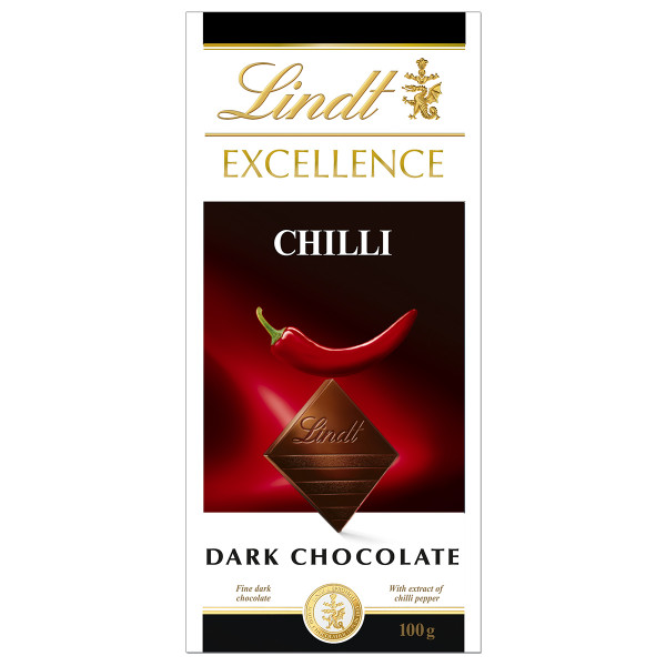 LINDT EXCELLENCE tumma suklaa chiliuutteella, 100g