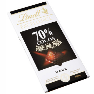 LINDT EXCELLENCE tumma suklaa (70%), 100g