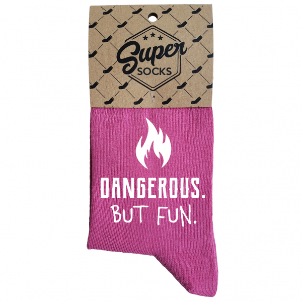 Naisten sukat „Dangerous.But fun“