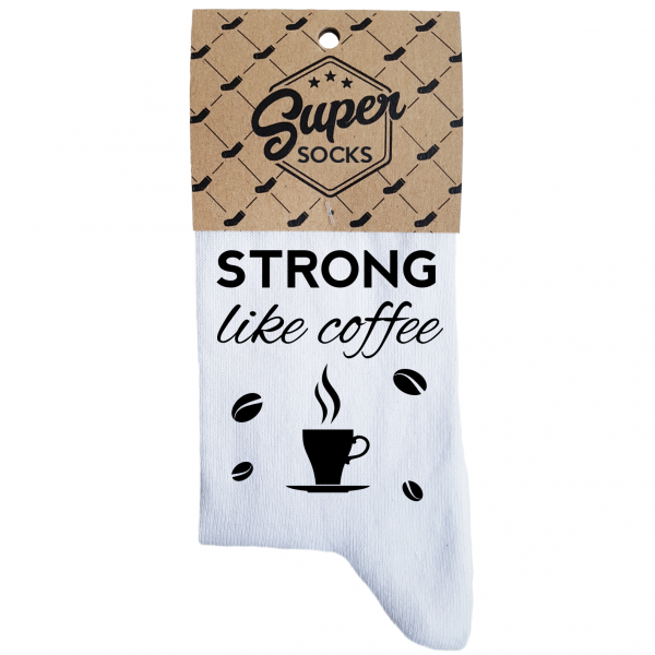 Naisten sukat „Strong like coffee“