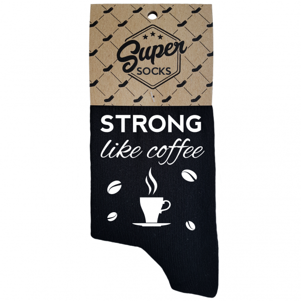 Naisten sukat „Strong like coffee“