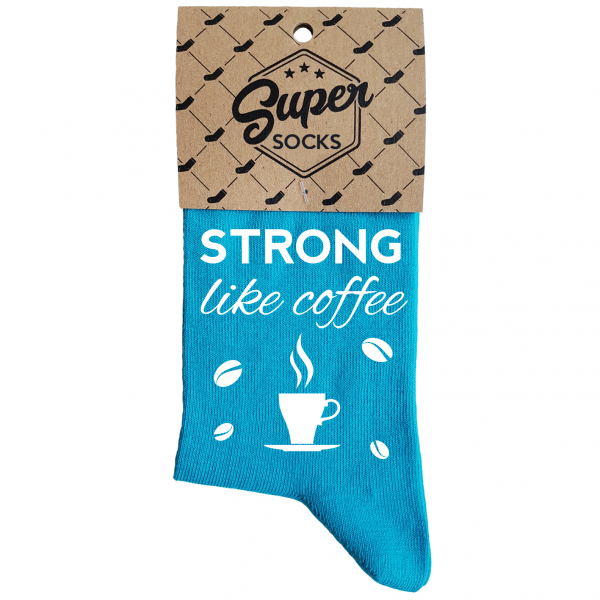 Naisten sukat „Strong like coffee“