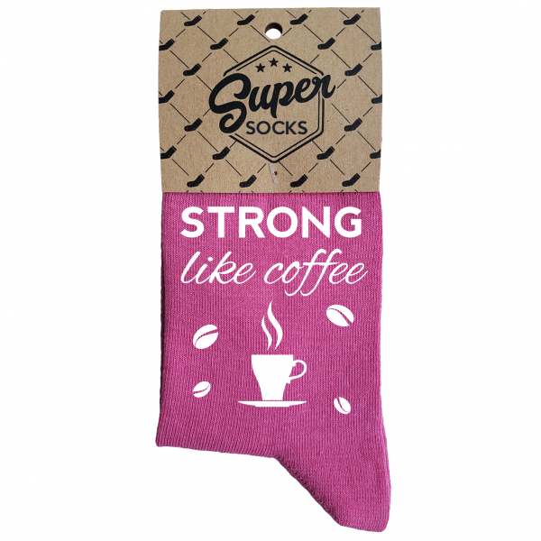 Naisten sukat „Strong like coffee“