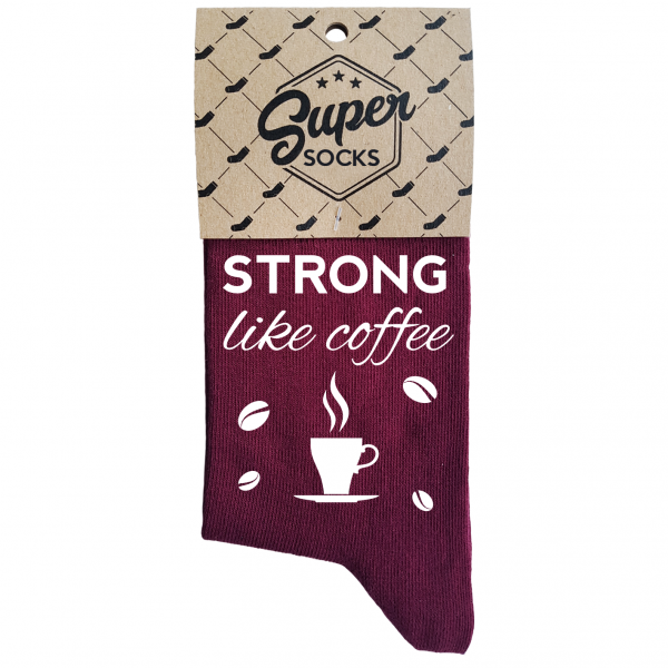 Naisten sukat „Strong like coffee“